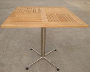 China China LFurniture Square Wood Table with Metal Foot-6 factory