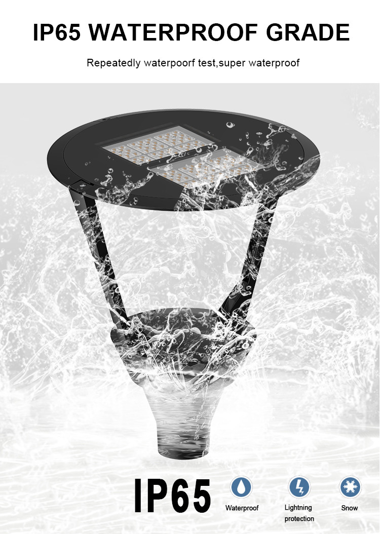 SMD 3030 AC220-240V LED Park Lights PF0.95 30° Sensor for Garden Yard Street Lighting