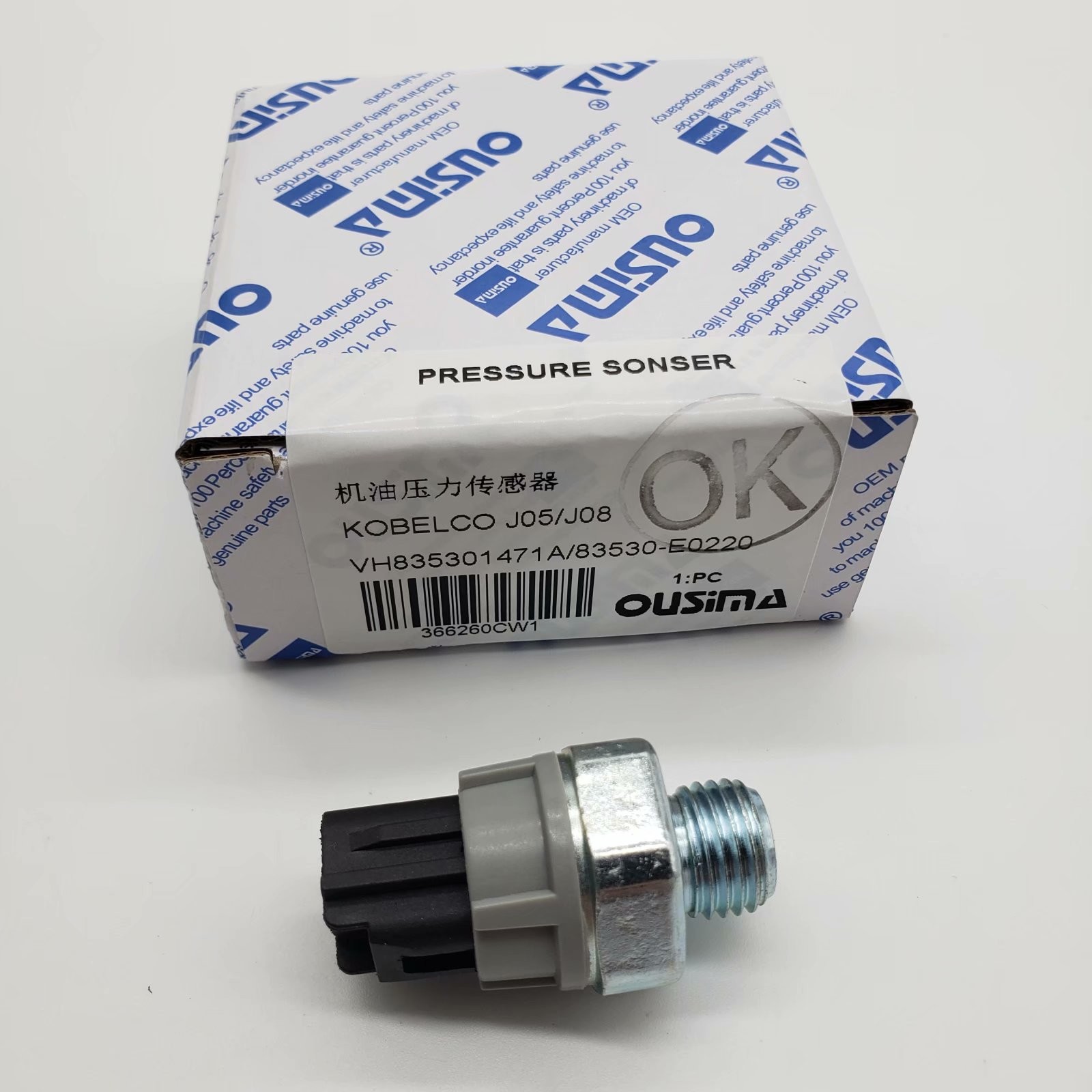 OUSIMSA VH835301471A 83530-E0220 Oil Preeure Switch Assy For Excavator KOBELCO J05 J08
