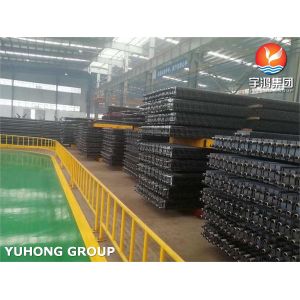 China ASME SA106 H Type Square Fin Tube Seamless Steel For Economizer on sale