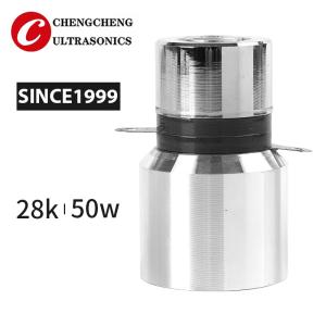 China Aluminum 50w 28k Pzt Ultrasonic Transducer For Cleaning Tank factory