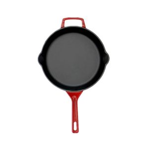 Multifunctional Enamel Coated Frying Pan 26cm For Camping Cooking