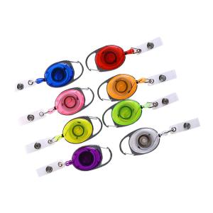 China Deyi Retractable Badge Reel Batch Holder Name ID Badge Clips Office Worker Doctor Nurse factory