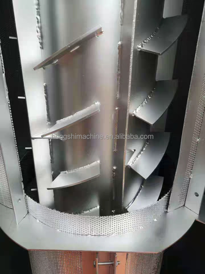High quality stainless steel vertical plastic dryer machine / PVC flakes centrifugal plastic drying machine