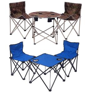 China Fishing Camping Beach Fabric Double Portable Outdoor Garden Chair and Table for Adults factory
