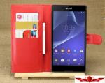 Sony Xperia T2 Ultra PU Wallet Leather Cases Card Holder Multi Color