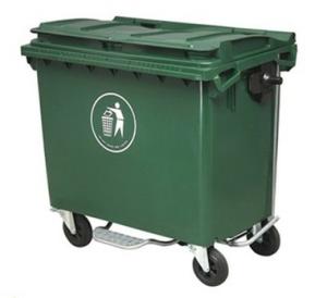 China 660 liters waste bin, waste trolley factory