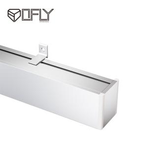 China Aluminium Surface Mounted LED Profile For Single Layer Curtain Lighting Decoration 80*100mm factory
