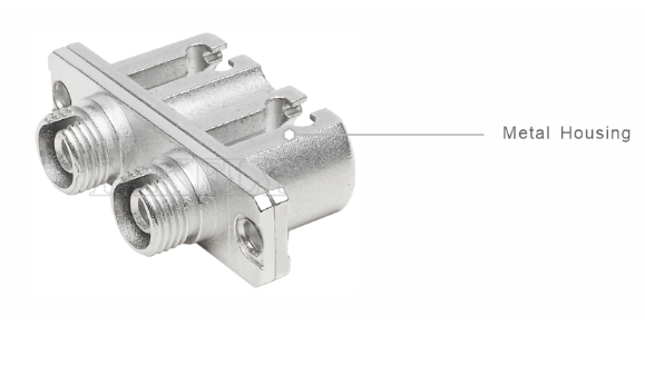 FC-LC Duplex Hybrid Adapter with metal housing construction
