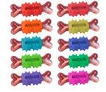 Natural Rubber Bones Safe Chew Toys For Dogs 25x18CM