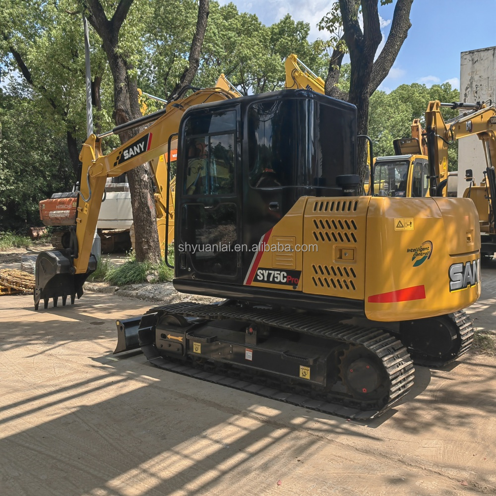 Built for Heavy-Duty Work Sany SY75 Generation Forward Flow Excavator in Original Color