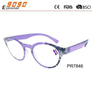 China New style fashion competitive price Color plastic reading glasses,plastic hinge factory