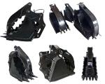 Mechanical Excavator Hydraulic Thumb , Graptor Bucket For PC200 CAT320 ZX200