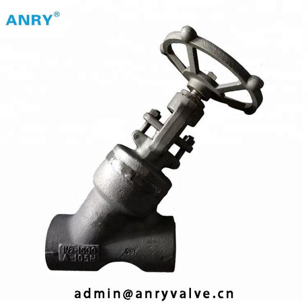 800Lb Y Type Globe Valve Water SW NPT Bolted Bonnet 1/2"-4"