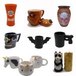 Novelty Style Custom Ceramic Coffee Mugs Sustainable Eco Friendly ODM