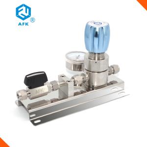 China Laboratory Gas Analysis Stable Pressure Terminal Regulator 20.7Mpa Stainless Steel factory