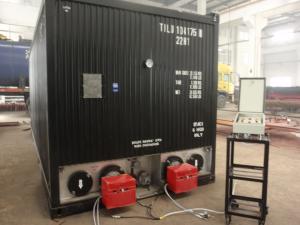 China Standard 20ft Asphalt Heating Tank With Direct Burner Heating Tubes factory