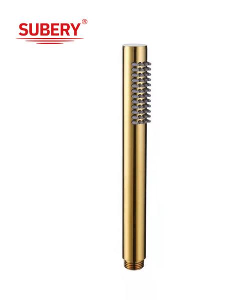 Brass microphone handshower hand shower for shower column brushed golden