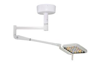 China Ceiling Mounted Portable Surgical Lights 2 Color LED Operating Lamp For Clinic factory