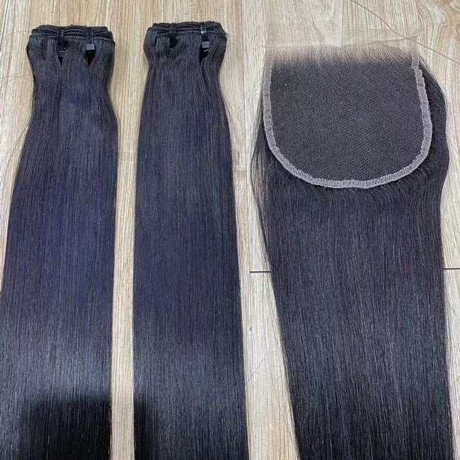 Super Double Drawn Virgin Hair Raw Indian Hair Human Hair Weave Bundles Bone Straight Wholesale Vendors