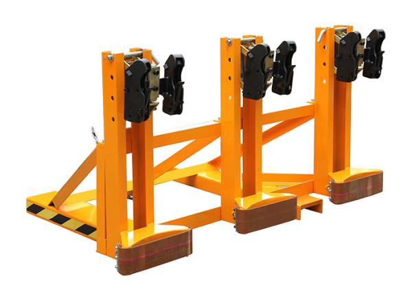 DG1500D Forklift Mounted Rubber-belt Drum Grabber 900mm Straddle Length Load