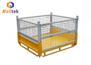 China Industrial Metal Wire Mesh Warehouse Stackable Steel Pallets factory