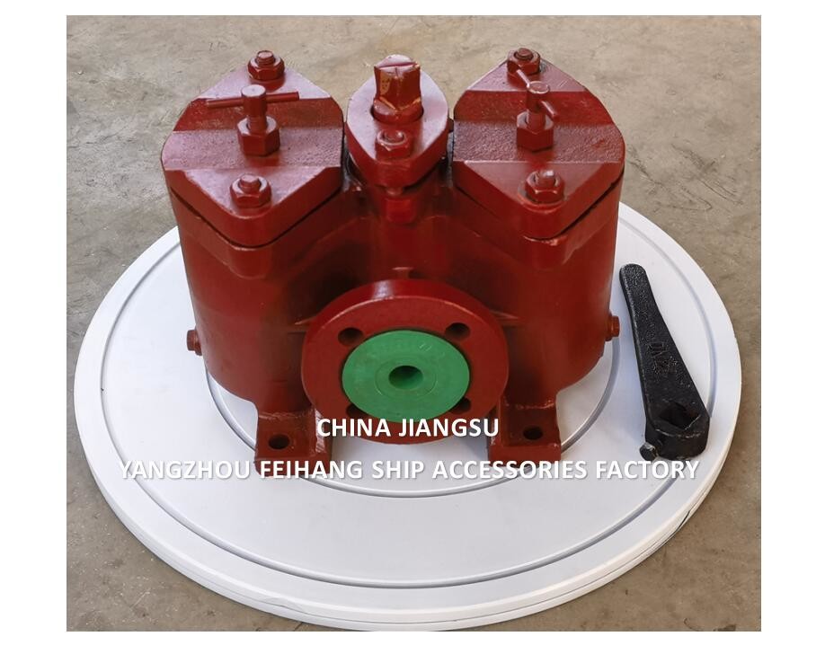 CAST IRON FLANGE DUPLEX FUEL FILTER & DUPLEX FUEL STRAINERS (INCLUDING FILTER ELEMENTS) MODEL:AS25 CB/T425
