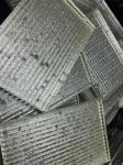 OEM ACID Etched Tempered Glass Champagne Gold and Silver Platinum Wired