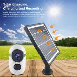 Outdoor Solar Power Two-way Audio Video Recording Camera 1080P Wireless Wifi