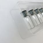 OEM/ODM Medical Plastic Packaging Insert Tray for 2ml Vial 0.5mm Thickness