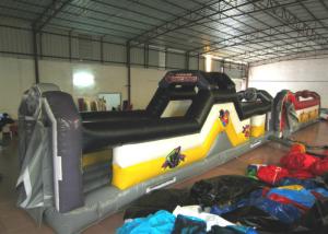 China Giant Funny Adult Inflatable Obstacle Courses 10 X 2 X 2.6m 0.55mm Pvc Tarpaulin factory