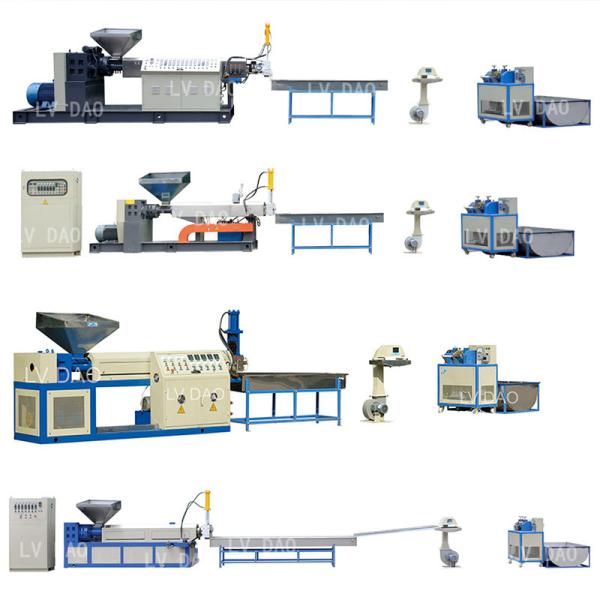 Semi Automatic Plastic Scrap Recycling Machine 45 - 55kw Power 1 Year Warranty