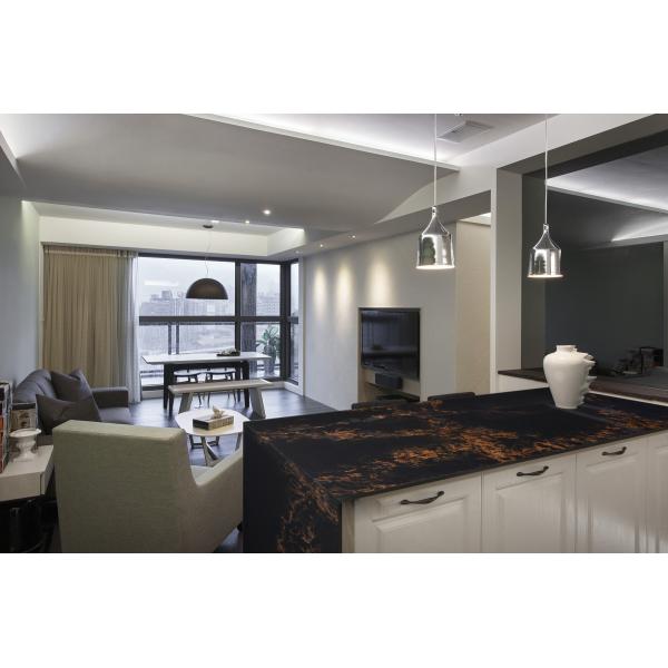 Polished Artificial Quartz Stone Slabs For Kitchen Table Tops