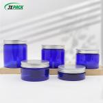 leak proof PET Plastic Jar 500ml Cream Jar Cosmetic Packaging With Gold Lid