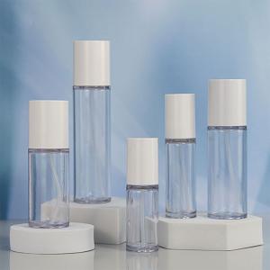 China Luxury PETG Bottle 50ml 100ml 150ml Plastic Lotion Pump Bottles With Cap factory