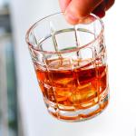 10oz Old Fashioned Whiskey Tumbler Distinct Checkerboard Tartan Pattern