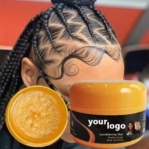 China 100ml 4oz Hair Styling Edge control Gel for HAIR shine jam gel Cera para el cabello factory