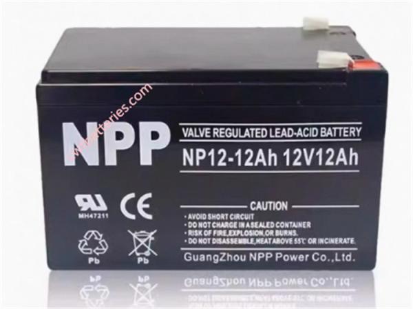 NP12-12 12V 12Ah Vrla Battery Rechargeable Sealed Lead Acid Battery
