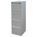 Metal Drawer Filing Cabinet 4-Drawer With PVC Card Holder For A4/A5 File