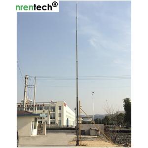 China 15m pneumatic telescopic mast-NR-2750-15000-30 for mobile antenna mast tower-aluminum telescoping mast factory