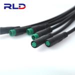 M8 Waterproof Electrical Plugs 2Pin IP65 Male Female Connector