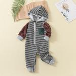 Custom New Kids 100% cotton Long Sleeve Clothing zipper Jumpsuit Baby Romper