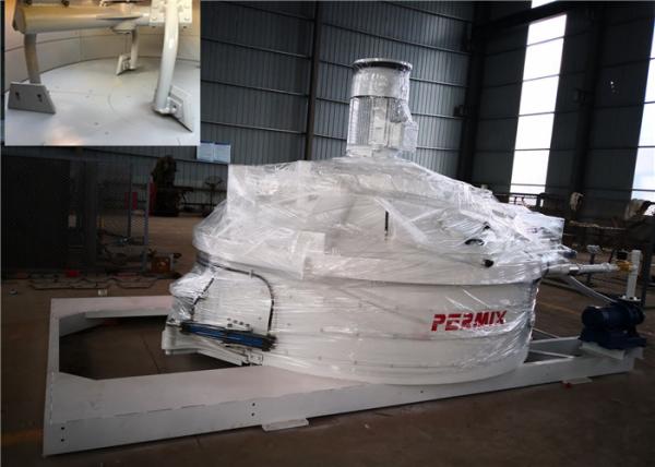 Light Soil Cement Slurry Vertical Shaft Mortar Mixer , 750L Output Concrete Pan