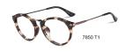 Fashionable Flexible Round Eye Parim Eyeglasses Frames / Metal Temple Eyeglass