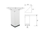 Cabinet Modern Sofa Legs , Elegant Outlook Modern Desk Legs Fashionable Style