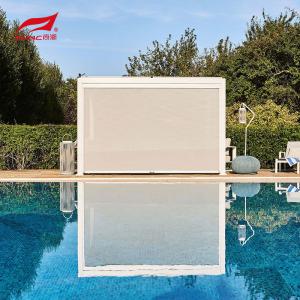 China Garden Building Outdoor Motorized Aluminum Pergola White DIY 3x3 3x4 factory