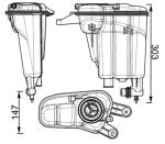 Engine Water Coolant Reservoir Radiator Expansion Tank 8K0 121 403Q 8K0121403G