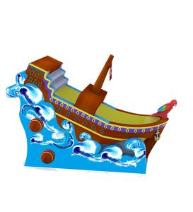 China Ocean Pirate Ship Commercial Inflatable Water Slide Rentals factory