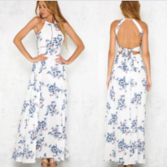 Factory Wholesale Pure 100% Linen Maxi Dress Women