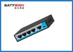 Commercial 60W POE Ethernet Switch 4 Port 100 Meters Data Transmission Distance